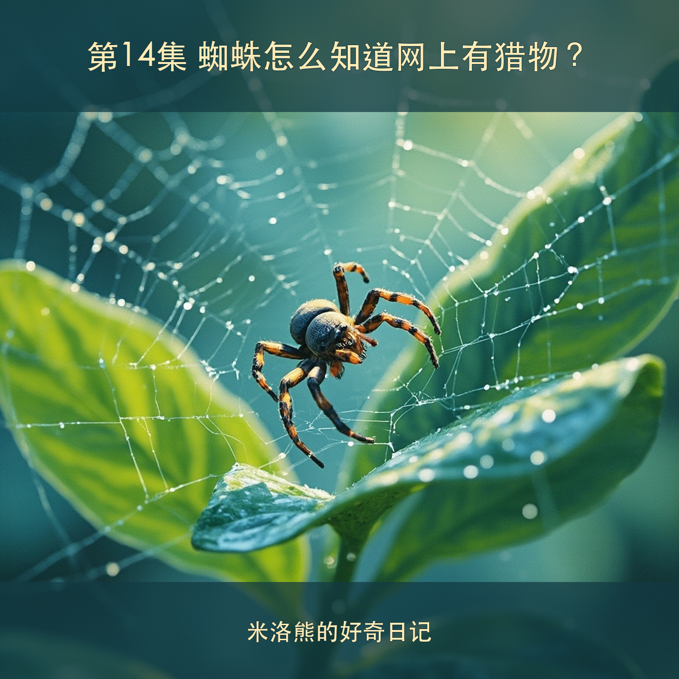 蜘蛛怎么知道网上有猎物？ cover artwork
